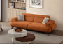 Atelier Del Sofa Bonjo Walnut - Sofá de 3 plazas Rojo azulejo